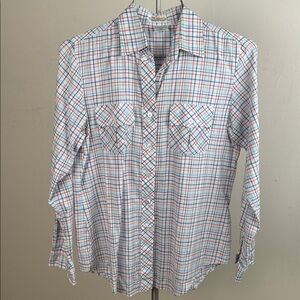 Vintage Multicolor Plaid Button Down Shirt